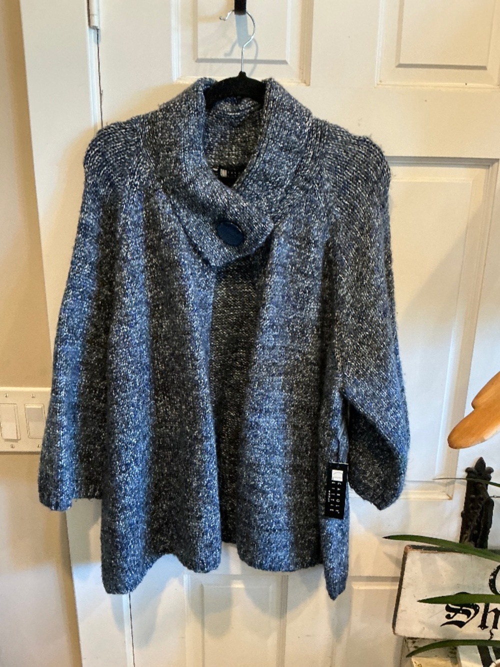 Carole Little cowl neck sweater jacket. Brand new with tags!  Plus size 3x